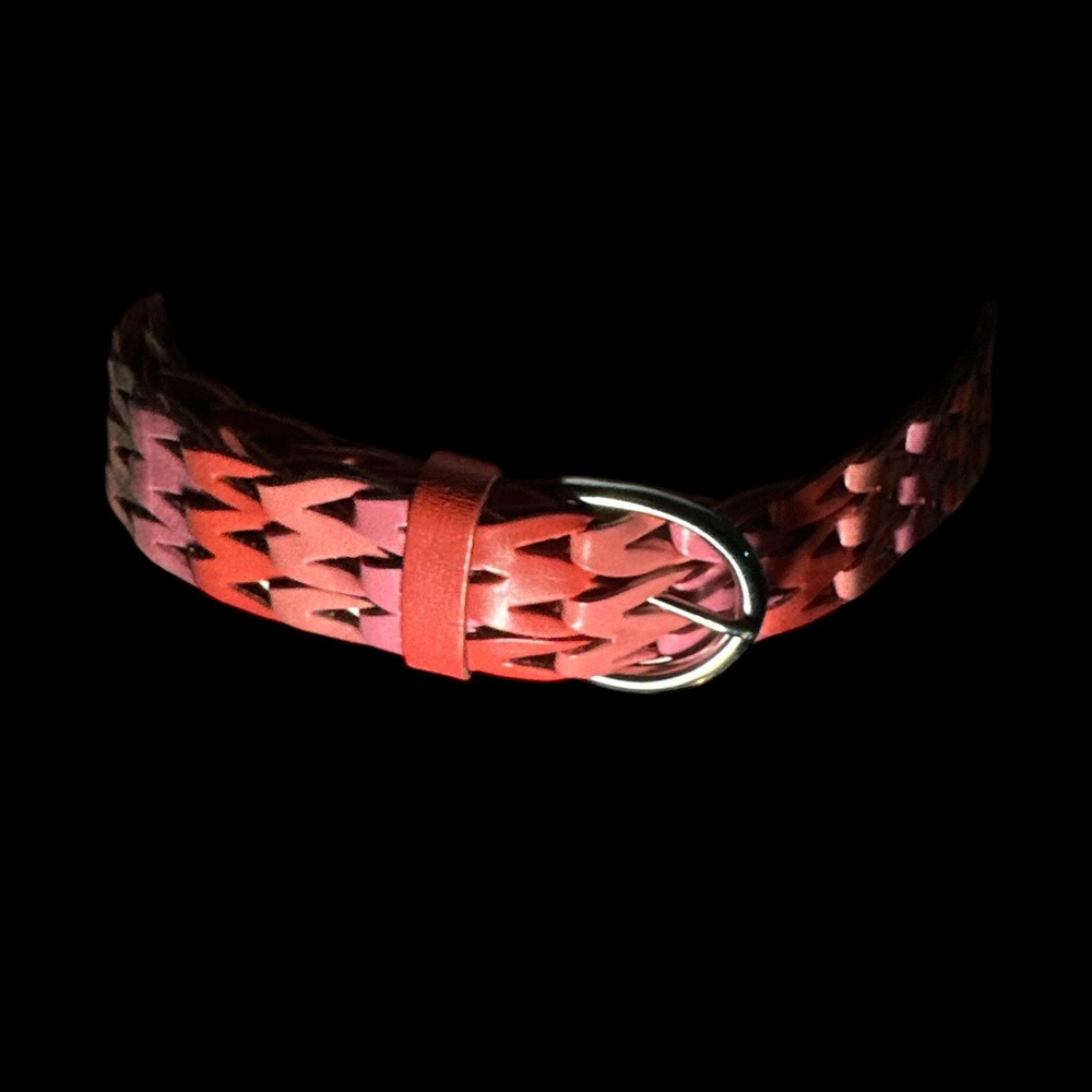 Sandwich Vintage Heavy Duty Wide Braided Thick Leather belt